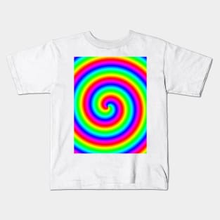 Rainbow Lollipop Swirl Kids T-Shirt